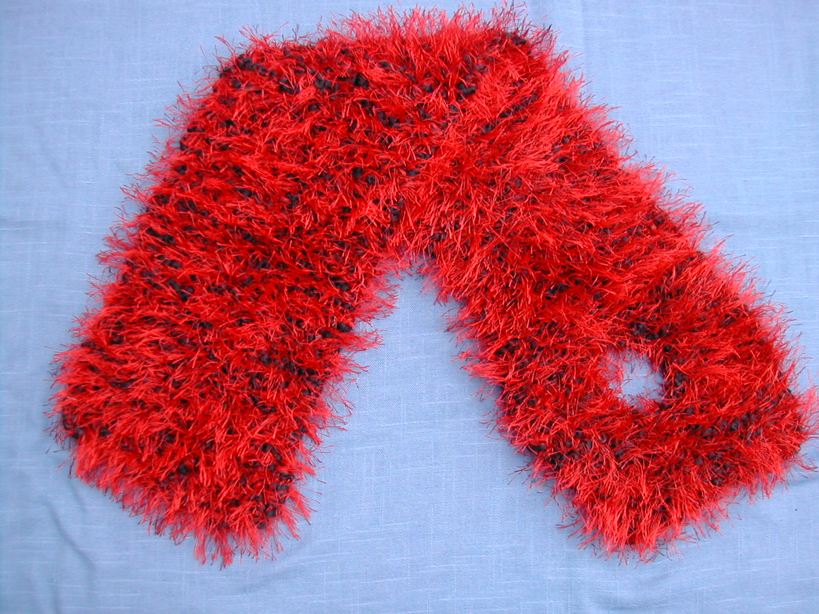 Red with Black Base Scarf